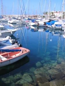 Puerto Mogan Harbour is spectacularly clean